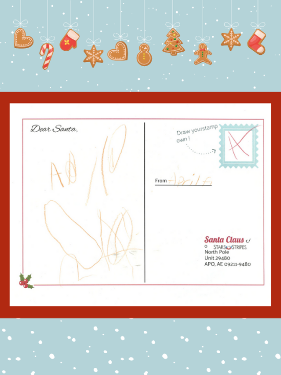 Letter to Santa from April F.