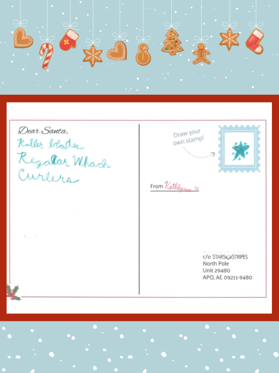 Letter to Santa from Kathlynn U.