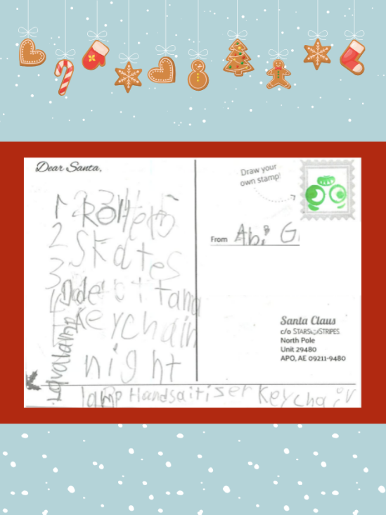 Letter to Santa from Abi G.