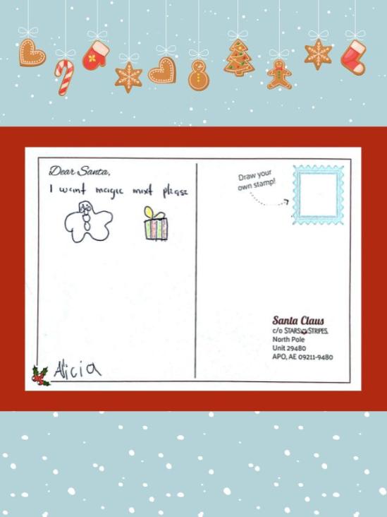 Letter to Santa from Alicia L.