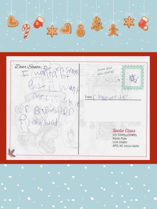 Letter to Santa from Charlotte
