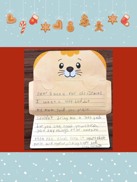 Letter to Santa from Harleigh